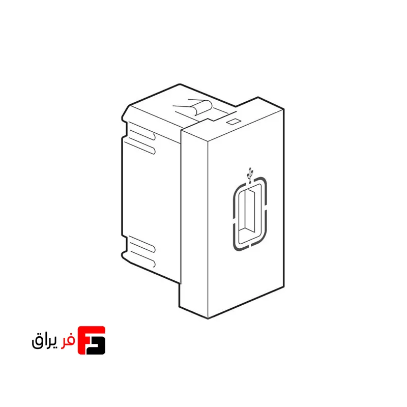 سوکت تک ماژول USB-A ملونی کد 10162