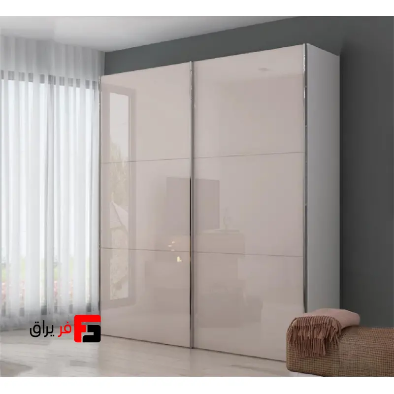 مکانیزم کمد ریلی تاپ لاین روکار دو درب ملونی کد 11001 (ریل ۳ متری)