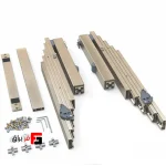 میز Fermo ریلی قفل‌دار پایه جمع‌شونده ملونی کد 9260