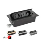 پریز توکار USB شارژر فست شارژ ملونی 10017