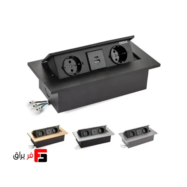 پریز توکار USB شارژر فست شارژ ملونی 10017