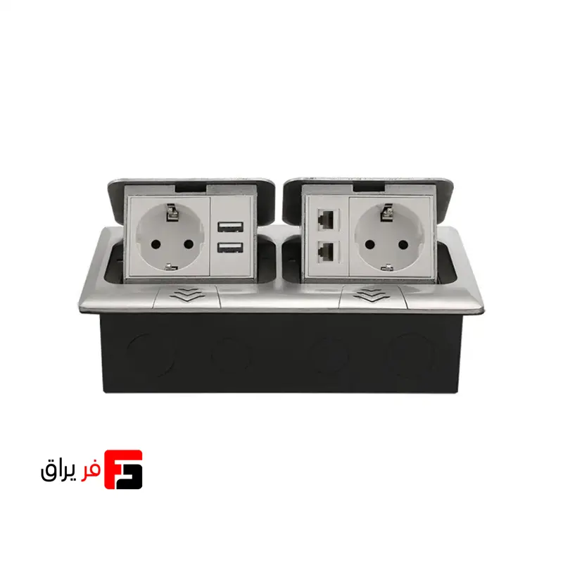 پریز کف Floor Socket ملونی کد 10116 آلومینیومی